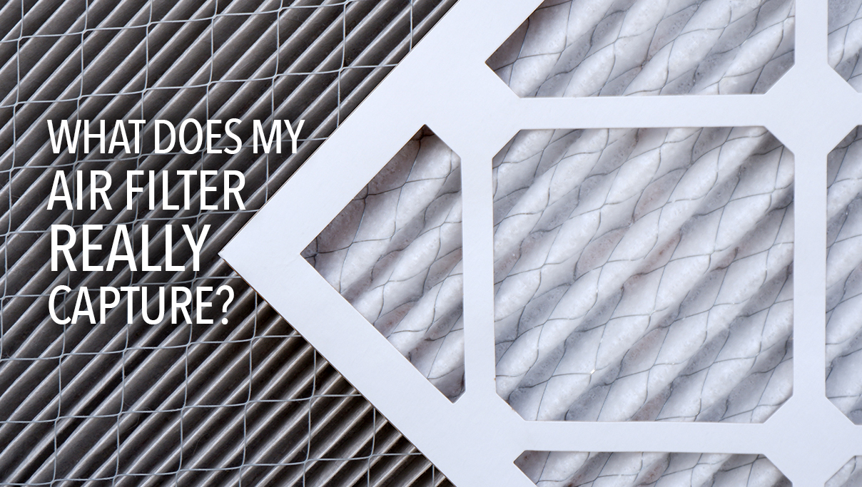 What does your air filter in your home really capture? Dirty filters versus clean filters.